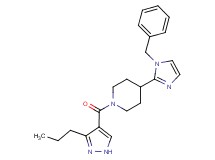 4-(1-benzyl-1H-imidazol-2-yl)-1-[(3-propyl-1H-pyrazol-4-yl)carbonyl]piperidine