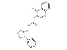 2-(4-oxo-3(4H)-quinazolinyl)-N-[(1-phenyl-1H-tetrazol-5-yl)methyl]acetamide