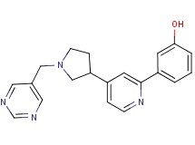 3-{4-[1-(pyrimidin-5-ylmethyl)pyrrolidin-3-yl]pyridin-2-yl}phenol