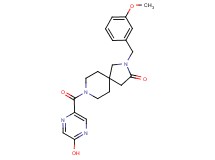 8-[(5-hydroxy-2-pyrazinyl)carbonyl]-2-(3-methoxybenzyl)-2,8-diazaspiro[4.5]decan-3-one