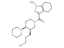 3-{(3R*,4S*)-1-[(1-methyl-4,5,6,7-tetrahydro-1H-indazol-3-yl)carbonyl]-4-morpholin-4-ylpiperidin-3-yl}propan-1-ol