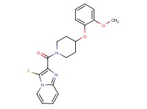 3-fluoro-2-{[4-(2-methoxyphenoxy)-1-piperidinyl]carbonyl}imidazo[1,2-a]pyridine