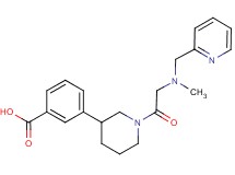 3-{1-[N-methyl-N-(pyridin-2-ylmethyl)glycyl]piperidin-3-yl}benzoic acid