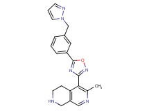 6-methyl-5-{5-[3-(1H-pyrazol-1-ylmethyl)phenyl]-1,2,4-oxadiazol-3-yl}-1,2,3,4-tetrahydro-2,7-naphthyridine hydrochloride