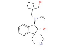 rel-(2R,3R)-3-[{[1-(hydroxymethyl)cyclobutyl]methyl}(methyl)amino]-2,3-dihydrospiro[indene-1,4'-piperidin]-2-ol bis(trifluoroacetate) (salt)