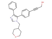 3-{4-[4-phenyl-1-(tetrahydro-2H-pyran-4-ylmethyl)-1H-imidazol-5-yl]phenyl}prop-2-yn-1-ol