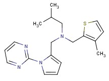 2-methyl-N-[(3-methyl-2-thienyl)methyl]-N-[(1-pyrimidin-2-yl-1H-pyrrol-2-yl)methyl]propan-1-amine
