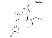 (4R)-4-amino-1-[3-(3-chloroisoxazol-5-yl)propanoyl]-N,N-diethyl-L-prolinamide