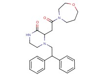 4-(2,2-diphenylethyl)-3-[2-(1,4-oxazepan-4-yl)-2-oxoethyl]-2-piperazinone