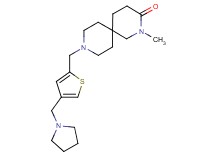 2-methyl-9-{[4-(pyrrolidin-1-ylmethyl)-2-thienyl]methyl}-2,9-diazaspiro[5.5]undecan-3-one