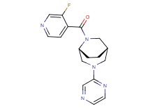 (1S*,5R*)-6-(3-fluoroisonicotinoyl)-3-(2-pyrazinyl)-3,6-diazabicyclo[3.2.2]nonane