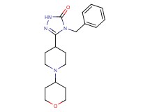 4-benzyl-5-[1-(tetrahydro-2H-pyran-4-yl)-4-piperidinyl]-2,4-dihydro-3H-1,2,4-triazol-3-one