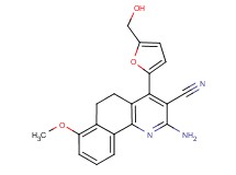 2-amino-4-[5-(hydroxymethyl)-2-furyl]-7-methoxy-5,6-dihydrobenzo[h]quinoline-3-carbonitrile