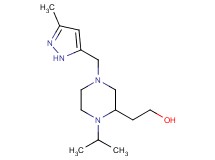 2-{1-isopropyl-4-[(3-methyl-1H-pyrazol-5-yl)methyl]-2-piperazinyl}ethanol