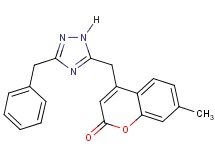 4-[(3-benzyl-1H-1,2,4-triazol-5-yl)methyl]-7-methyl-2H-chromen-2-one