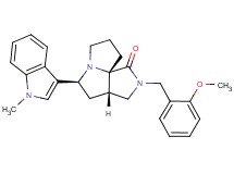(3aS*,5S*,9aS*)-2-(2-methoxybenzyl)-5-(1-methyl-1H-indol-3-yl)hexahydro-7H-pyrrolo[3,4-g]pyrrolizin-1(2H)-one