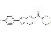 2-(4-fluorophenyl)-6-(thiomorpholin-4-ylcarbonyl)imidazo[1,2-a]pyridine
