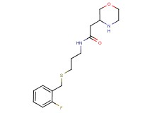 N-{3-[(2-fluorobenzyl)thio]propyl}-2-(3-morpholinyl)acetamide