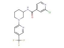 2-chloro-N-{1-[5-(trifluoromethyl)-2-pyridinyl]-3-piperidinyl}isonicotinamide