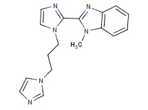2-{1-[3-(1H-imidazol-1-yl)propyl]-1H-imidazol-2-yl}-1-methyl-1H-benzimidazole