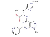 methyl N-[1-methyl-6-(3-pyridinyl)-1H-pyrazolo[3,4-d]pyrimidin-4-yl]-L-histidinate