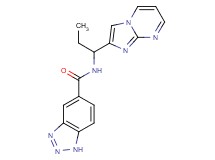 N-(1-imidazo[1,2-a]pyrimidin-2-ylpropyl)-1H-1,2,3-benzotriazole-5-carboxamide