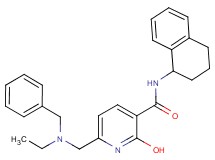 6-{[benzyl(ethyl)amino]methyl}-2-hydroxy-N-(1,2,3,4-tetrahydro-1-naphthalenyl)nicotinamide