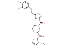[1-({5-[(3,4-difluorophenoxy)methyl]-3-isoxazolyl}carbonyl)-3-piperidinyl](1-methyl-1H-imidazol-2-yl)methanone
