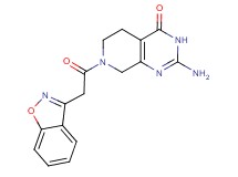 2-amino-7-(1,2-benzisoxazol-3-ylacetyl)-5,6,7,8-tetrahydropyrido[3,4-d]pyrimidin-4(3H)-one