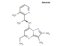 5-ethyl-2,3-dimethyl-N-[(1S)-1-(3-methyl-2-pyridinyl)ethyl]pyrazolo[1,5-a]pyrimidin-7-amine