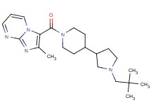 3-({4-[1-(2,2-dimethylpropyl)-3-pyrrolidinyl]-1-piperidinyl}carbonyl)-2-methylimidazo[1,2-a]pyrimidine