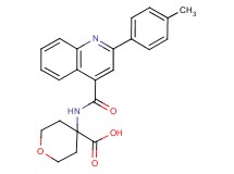 4-({[2-(4-methylphenyl)-4-quinolinyl]carbonyl}amino)tetrahydro-2H-pyran-4-carboxylic acid