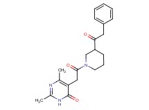 2,6-dimethyl-5-{2-oxo-2-[3-(phenylacetyl)-1-piperidinyl]ethyl}-4(3H)-pyrimidinone