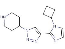 4-[4-(1-cyclobutyl-1H-imidazol-2-yl)-1H-1,2,3-triazol-1-yl]piperidine hydrochloride
