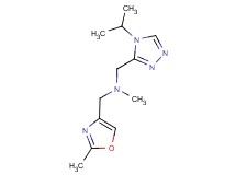 1-(4-isopropyl-4H-1,2,4-triazol-3-yl)-N-methyl-N-[(2-methyl-1,3-oxazol-4-yl)methyl]methanamine