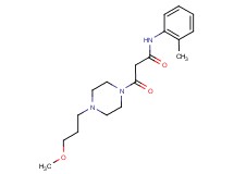 3-[4-(3-methoxypropyl)piperazin-1-yl]-N-(2-methylphenyl)-3-oxopropanamide