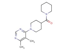 4,5-dimethyl-6-[4-(1-piperidinylcarbonyl)-1-piperidinyl]pyrimidine