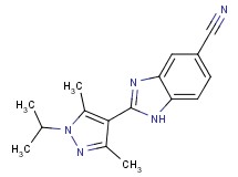 2-(1-isopropyl-3,5-dimethyl-1H-pyrazol-4-yl)-1H-benzimidazole-5-carbonitrile