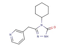 4-cyclohexyl-5-(pyridin-3-ylmethyl)-2,4-dihydro-3H-1,2,4-triazol-3-one