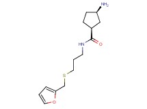 (1S*,3R*)-3-amino-N-{3-[(2-furylmethyl)thio]propyl}cyclopentanecarboxamide
