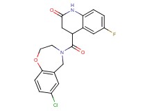 4-[(7-chloro-2,3-dihydro-1,4-benzoxazepin-4(5H)-yl)carbonyl]-6-fluoro-3,4-dihydro-2(1H)-quinolinone