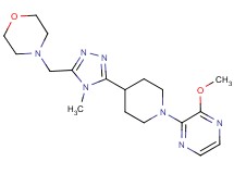 4-({5-[1-(3-methoxypyrazin-2-yl)piperidin-4-yl]-4-methyl-4H-1,2,4-triazol-3-yl}methyl)morpholine
