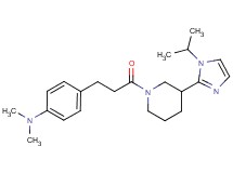 (4-{3-[3-(1-isopropyl-1H-imidazol-2-yl)-1-piperidinyl]-3-oxopropyl}phenyl)dimethylamine