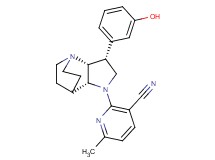 2-[(3R*,3aR*,7aR*)-3-(3-hydroxyphenyl)hexahydro-4,7-ethanopyrrolo[3,2-b]pyridin-1(2H)-yl]-6-methylnicotinonitrile
