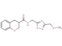 N-{[3-(methoxymethyl)-1,2,4-oxadiazol-5-yl]methyl}chromane-3-carboxamide