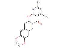 3-[(6,7-dimethoxy-3,4-dihydro-2(1H)-isoquinolinyl)carbonyl]-4,6-dimethyl-2-pyridinol