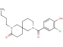 2-butyl-8-(3-chloro-4-hydroxybenzoyl)-2,8-diazaspiro[5.5]undecan-3-one