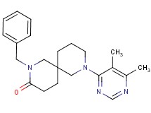 2-benzyl-8-(5,6-dimethyl-4-pyrimidinyl)-2,8-diazaspiro[5.5]undecan-3-one