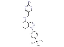 N-[(2-amino-5-pyrimidinyl)methyl]-1-(4-tert-butylphenyl)-4,5,6,7-tetrahydro-1H-indazol-4-amine