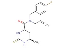(4S*,6R*)-N-allyl-N-(4-fluorobenzyl)-6-methyl-2-thioxohexahydropyrimidine-4-carboxamide